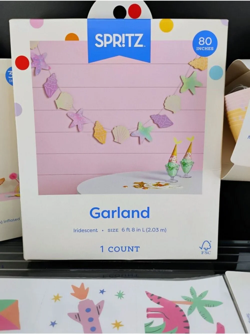 Mermaid-Themed Party Supplies By Spritz Including Decorations & Favors